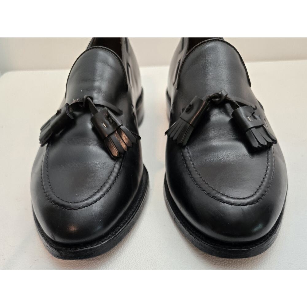 Allen Edmonds Black GRAYSON Mens Leather Tassel Loafers 10 B - Picture 5 of 10